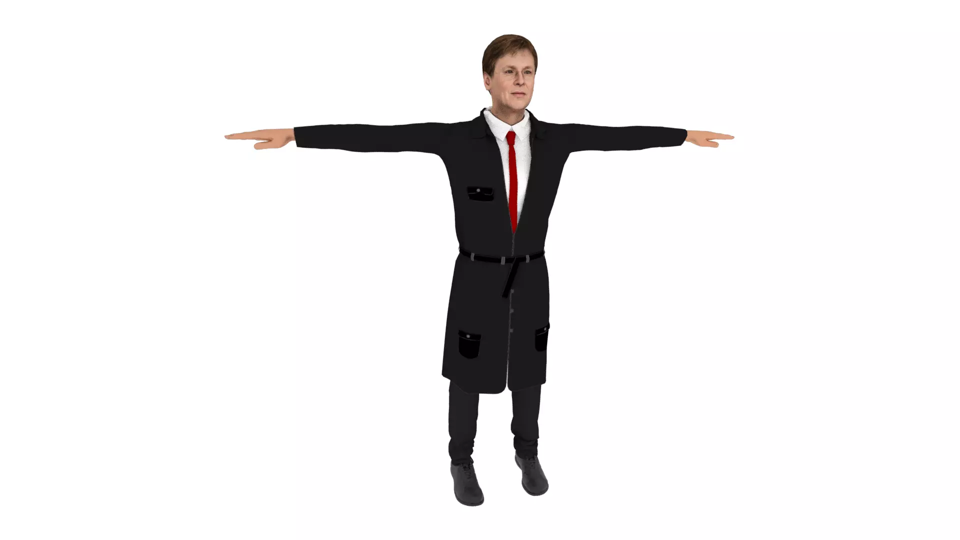 Realistic Character Man Low-poly 3D model_0