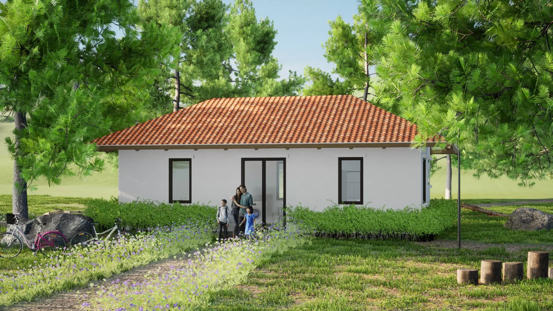 011Smallhouse1f50m2 Free 3D model