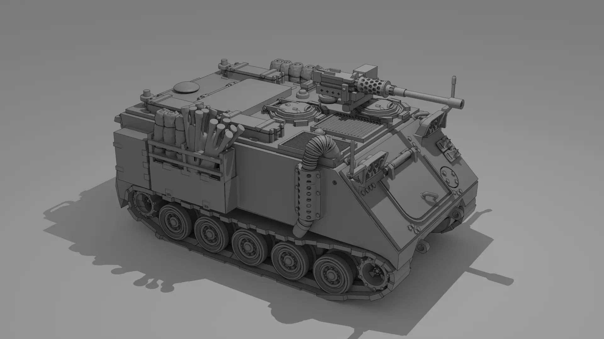 IDF M113 APC equipped with 50 Cal MG 3D print model_0