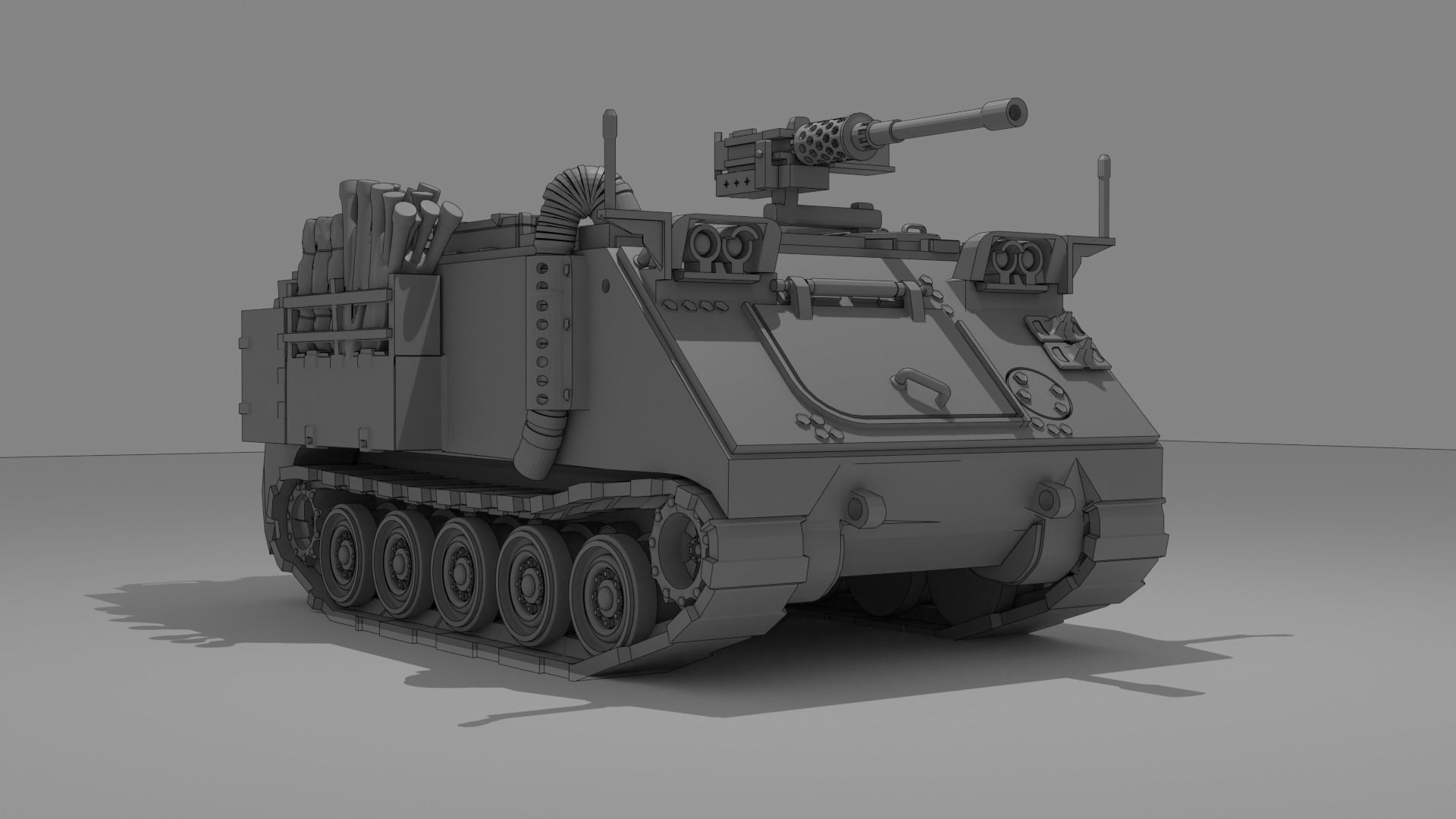 IDF M113 APC equipped with 50 Cal MG 3D print model_2