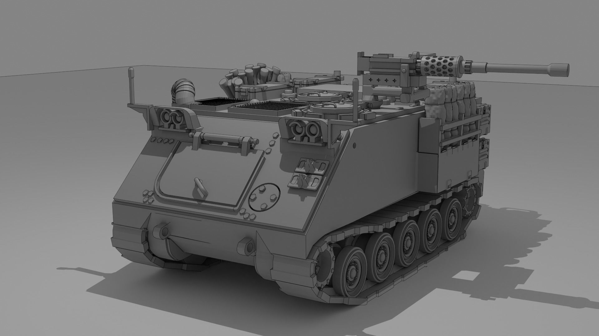 IDF M113 APC equipped with 50 Cal MG 3D print model_6