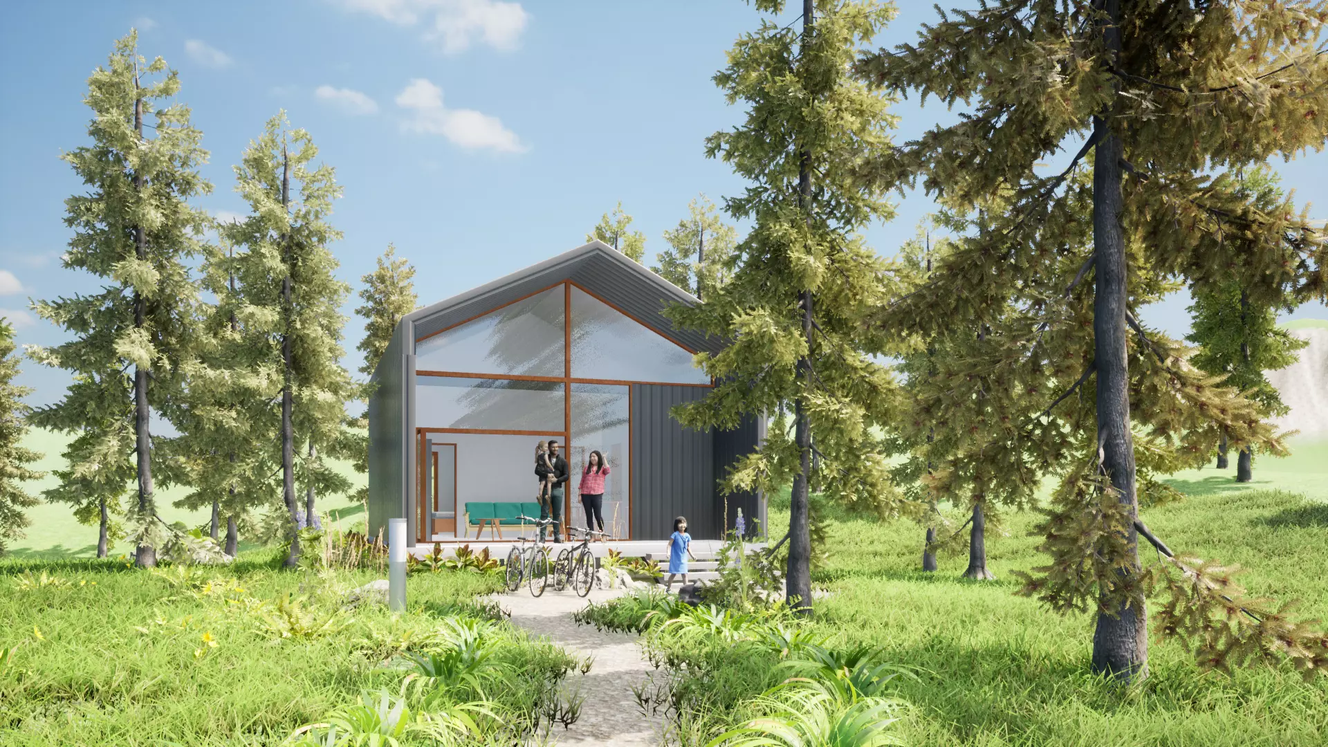 013Smallhouse1f52m2 Free 3D model