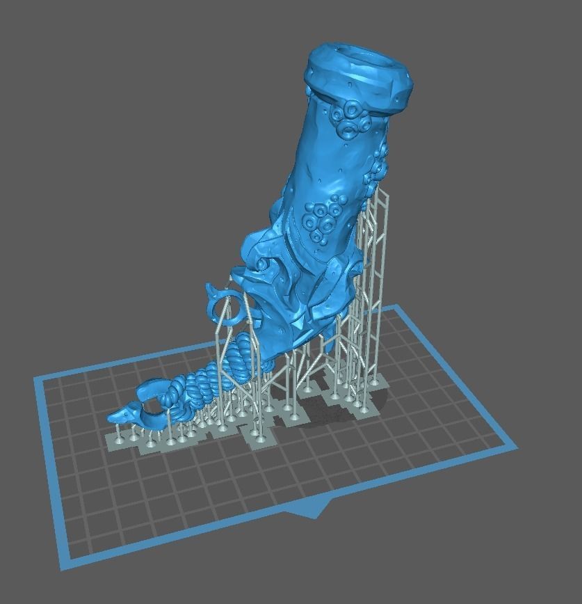 Octopus pistol 3d print 3D print model_1