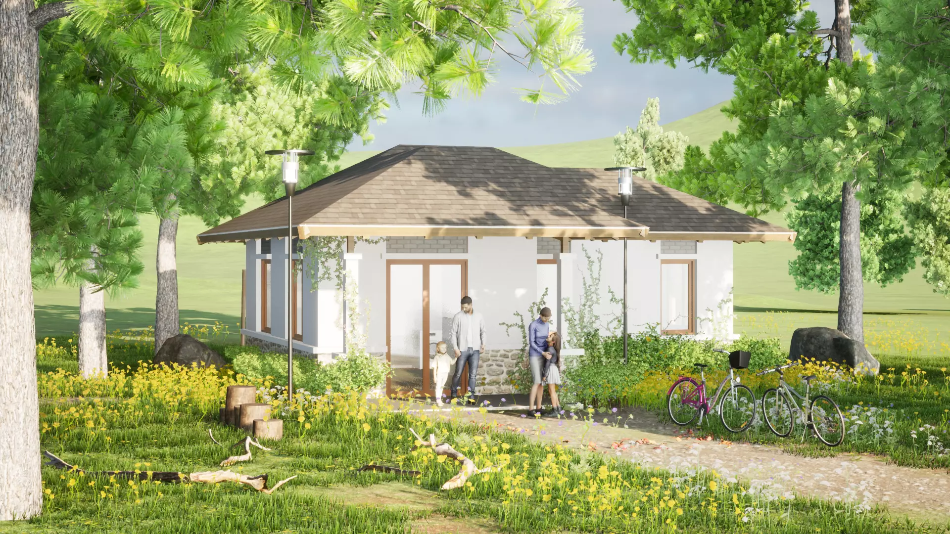 014 Smallhouse1f58m2 Free 3D model