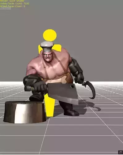 Franco Masterchef Low-poly 3D model