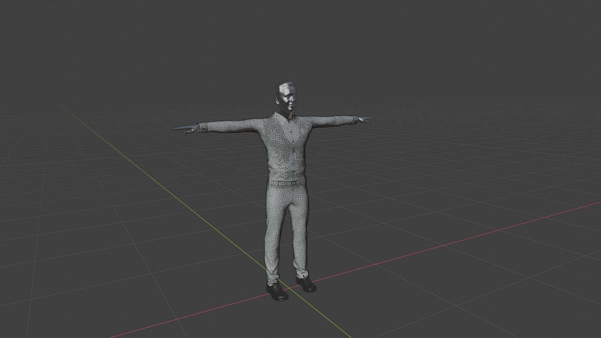 Realistic Character Man Low-poly 3D model_6