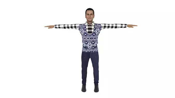 Realistic Character Man