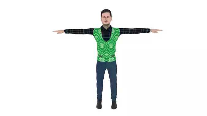 Realistic Character Man