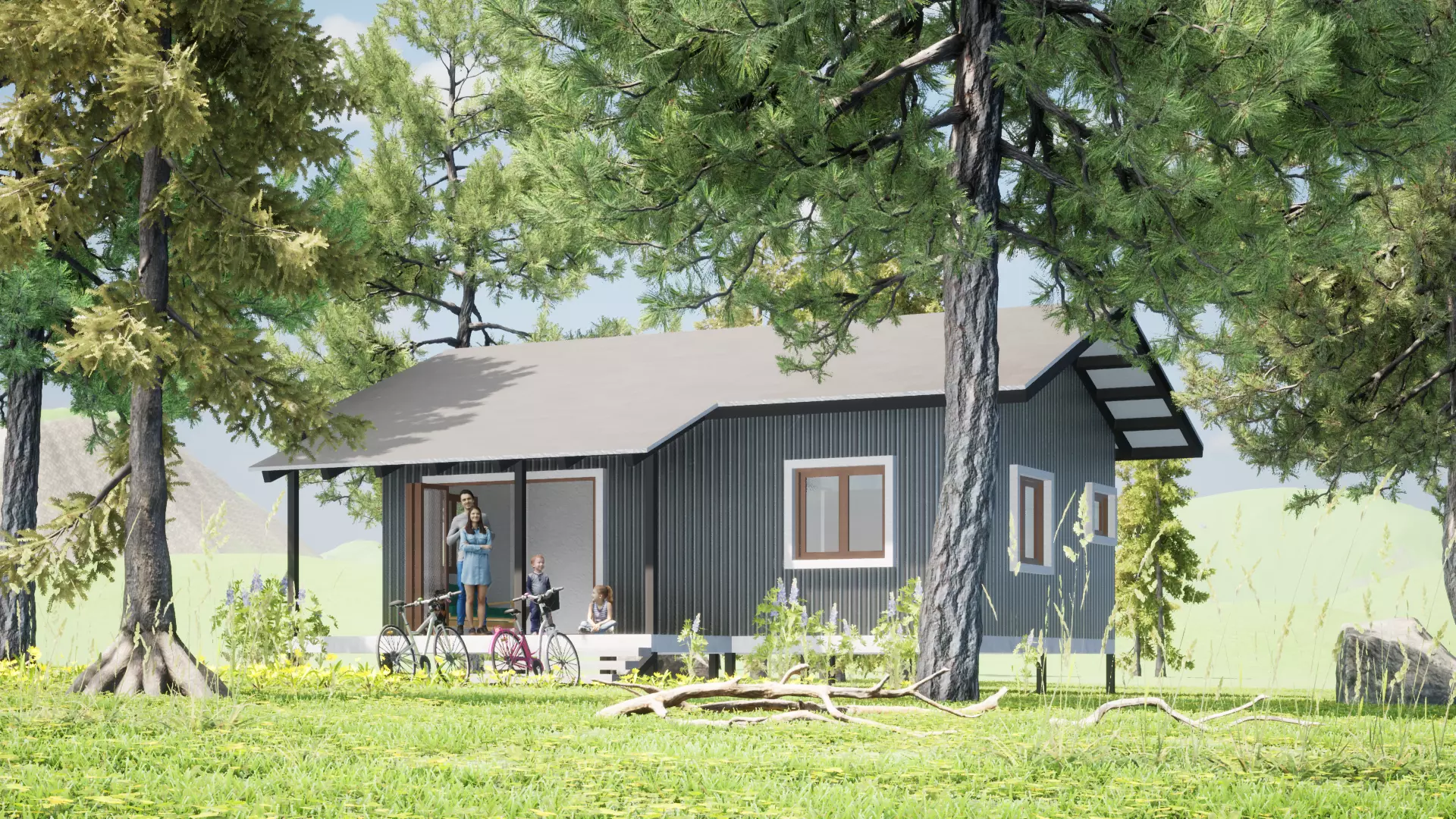 016Smallhouse1f60m2 Free 3D model_0