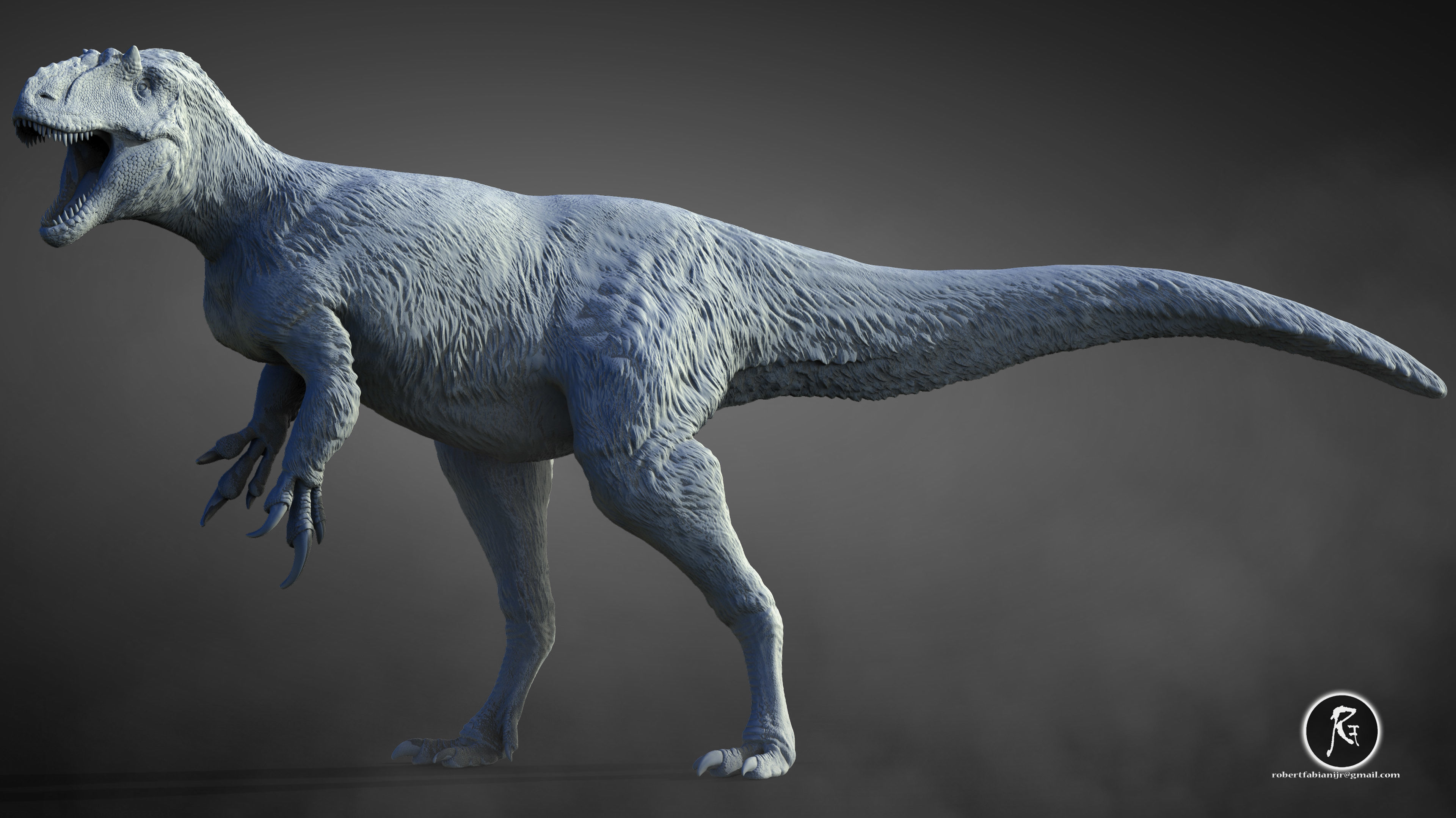 Yutyrannus 3D print model_2