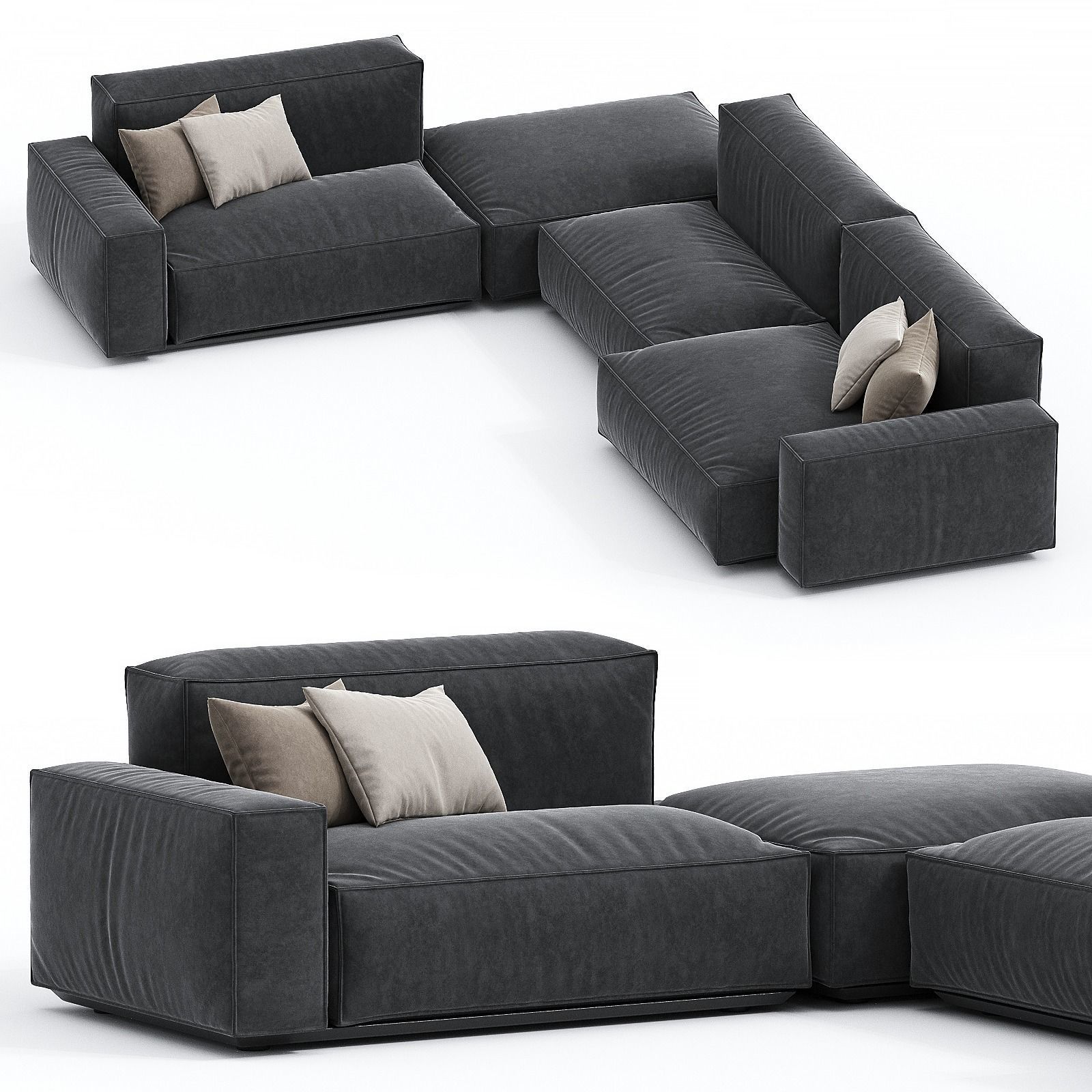 Marechiaro system sofa 3D model_1
