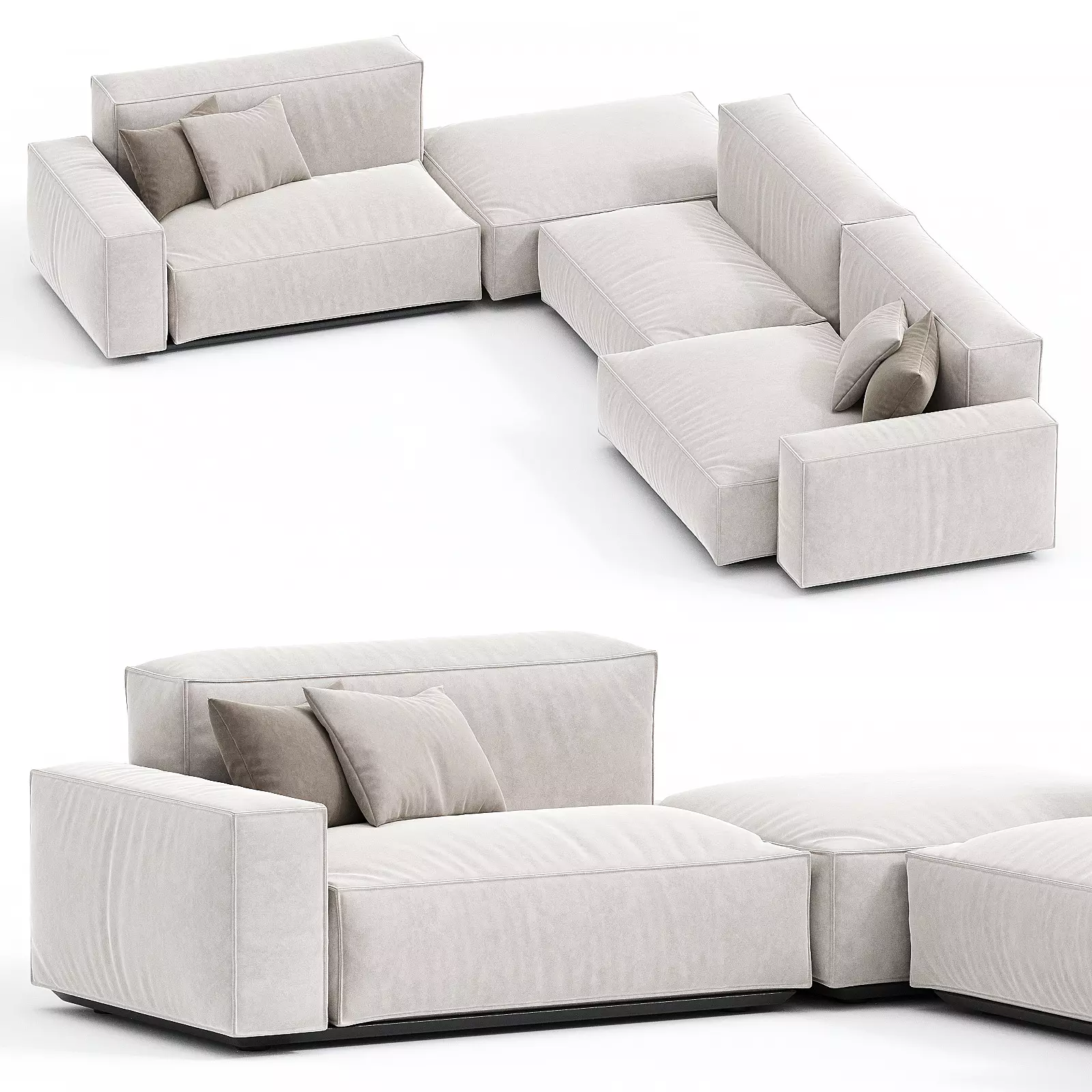Marechiaro system sofa 3D model_0