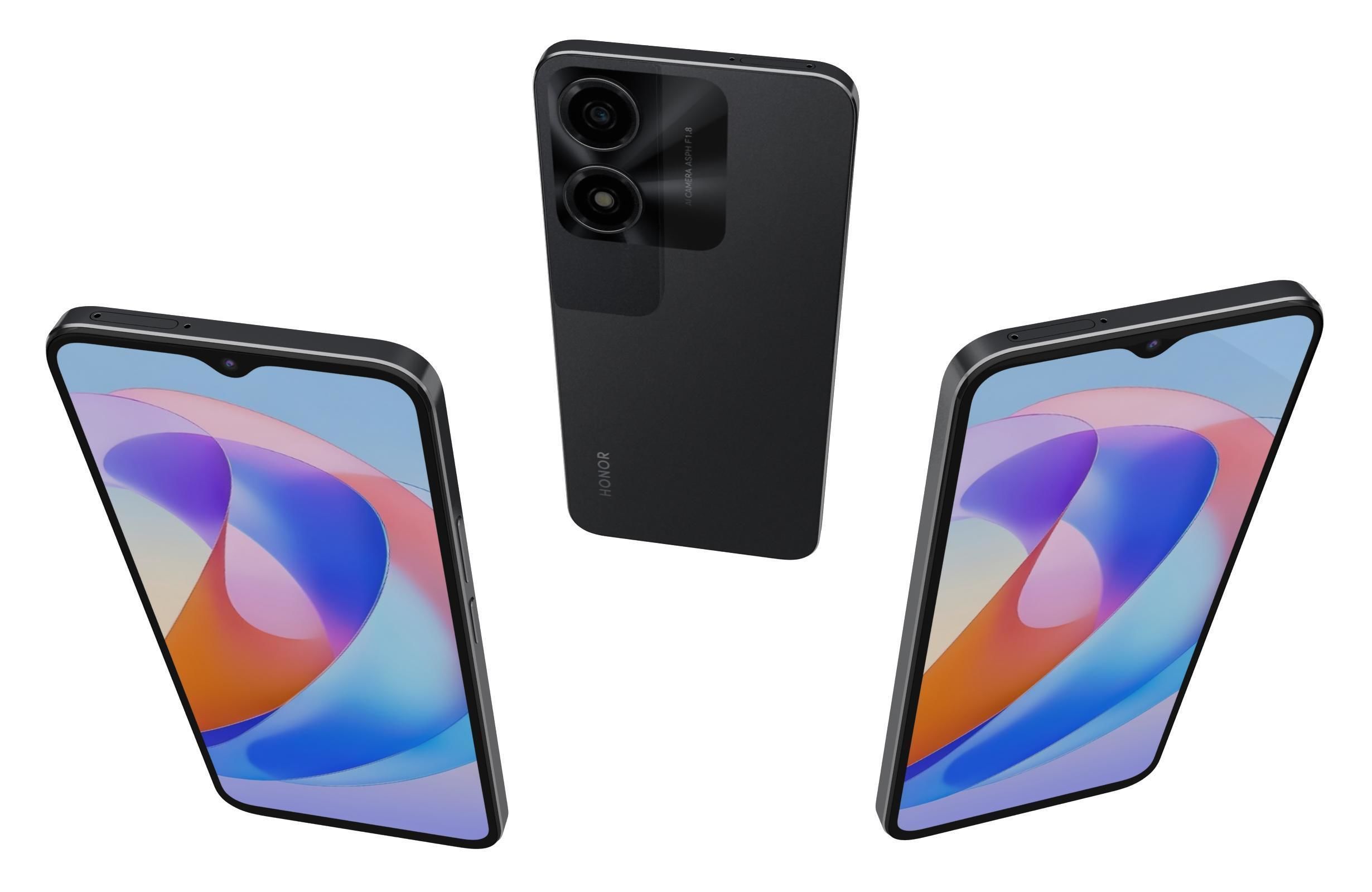 Honor Play 40C Black 3D model_1