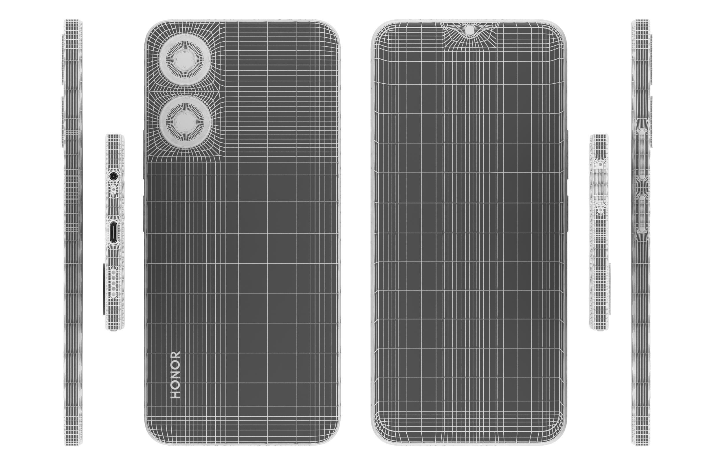 Honor Play 40C Black 3D model_17