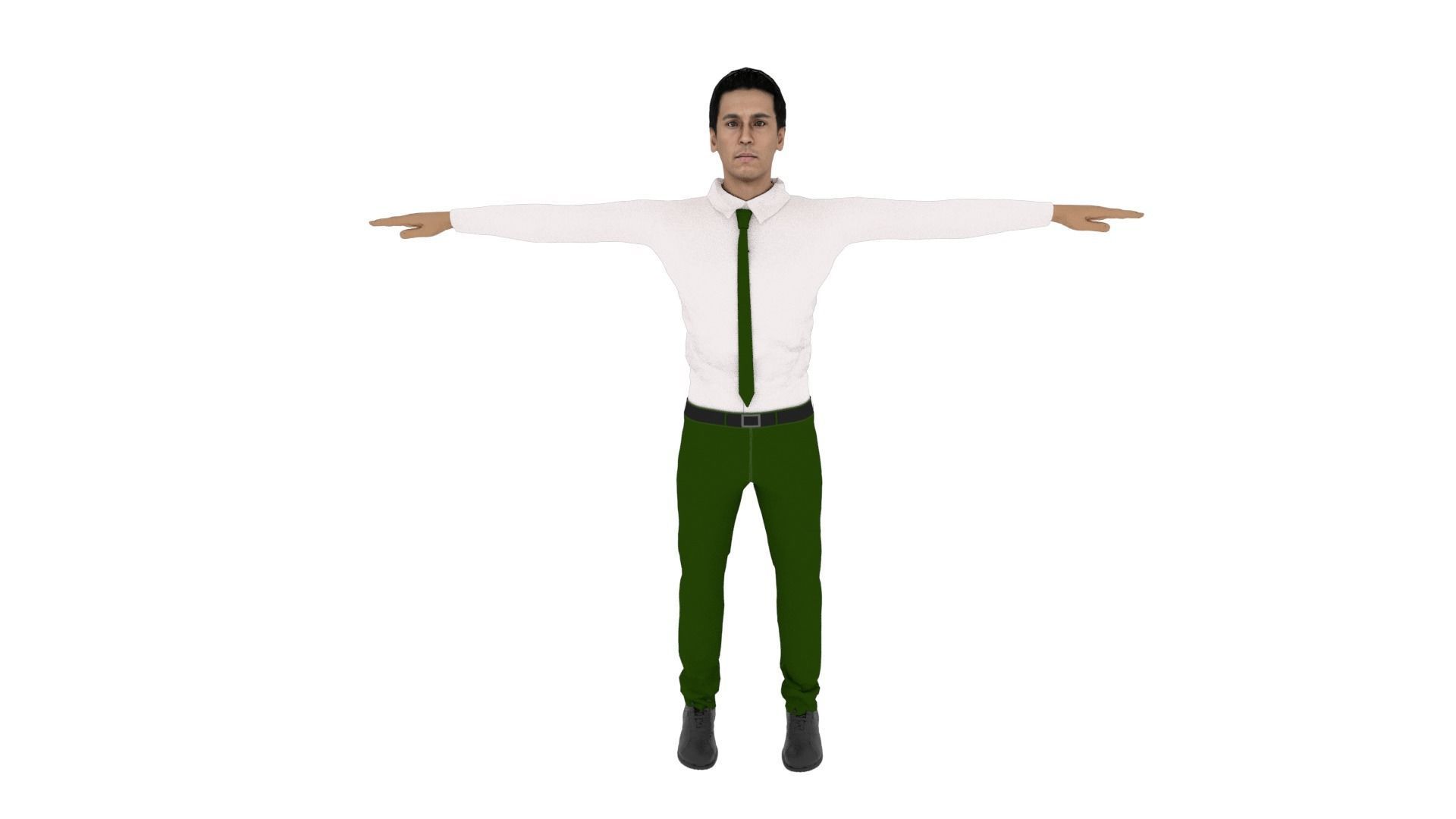 Character Male Low-poly 3D model_1
