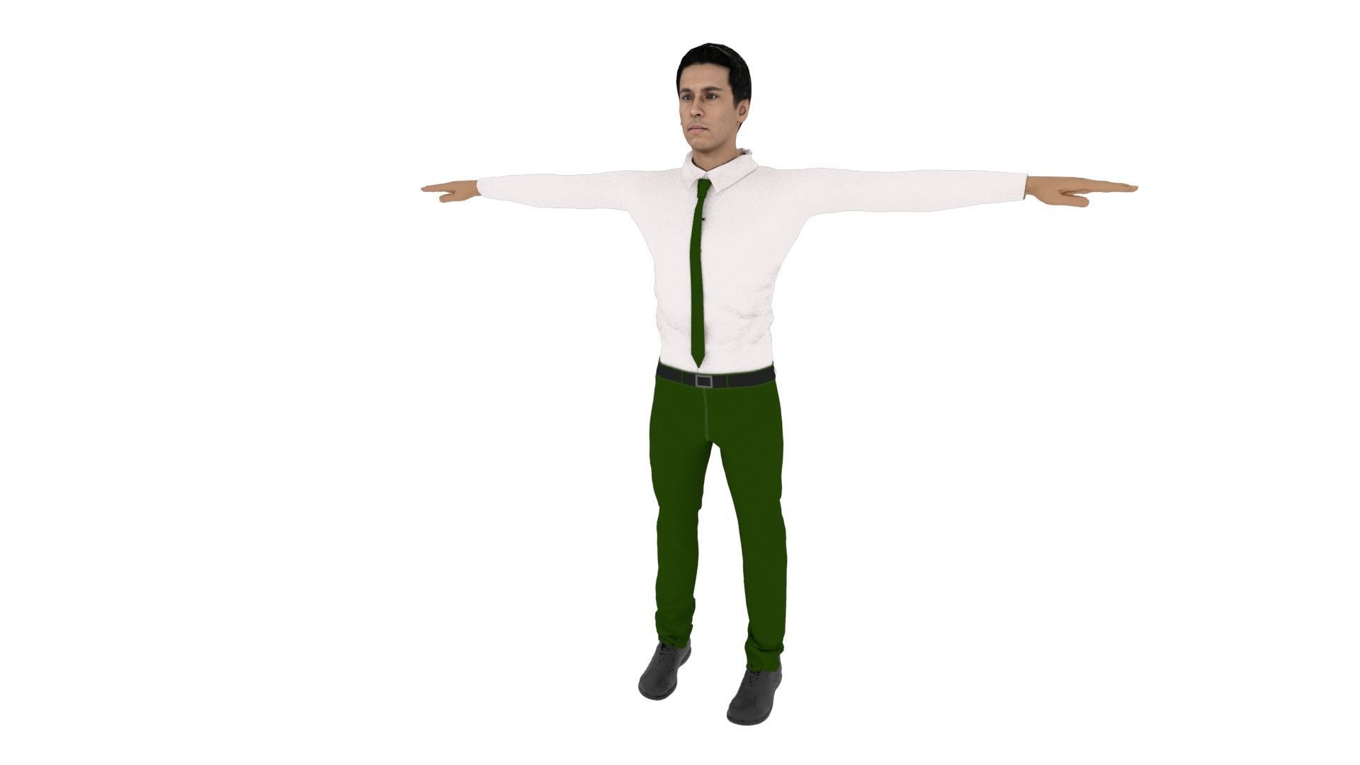 Character Male Low-poly 3D model_2