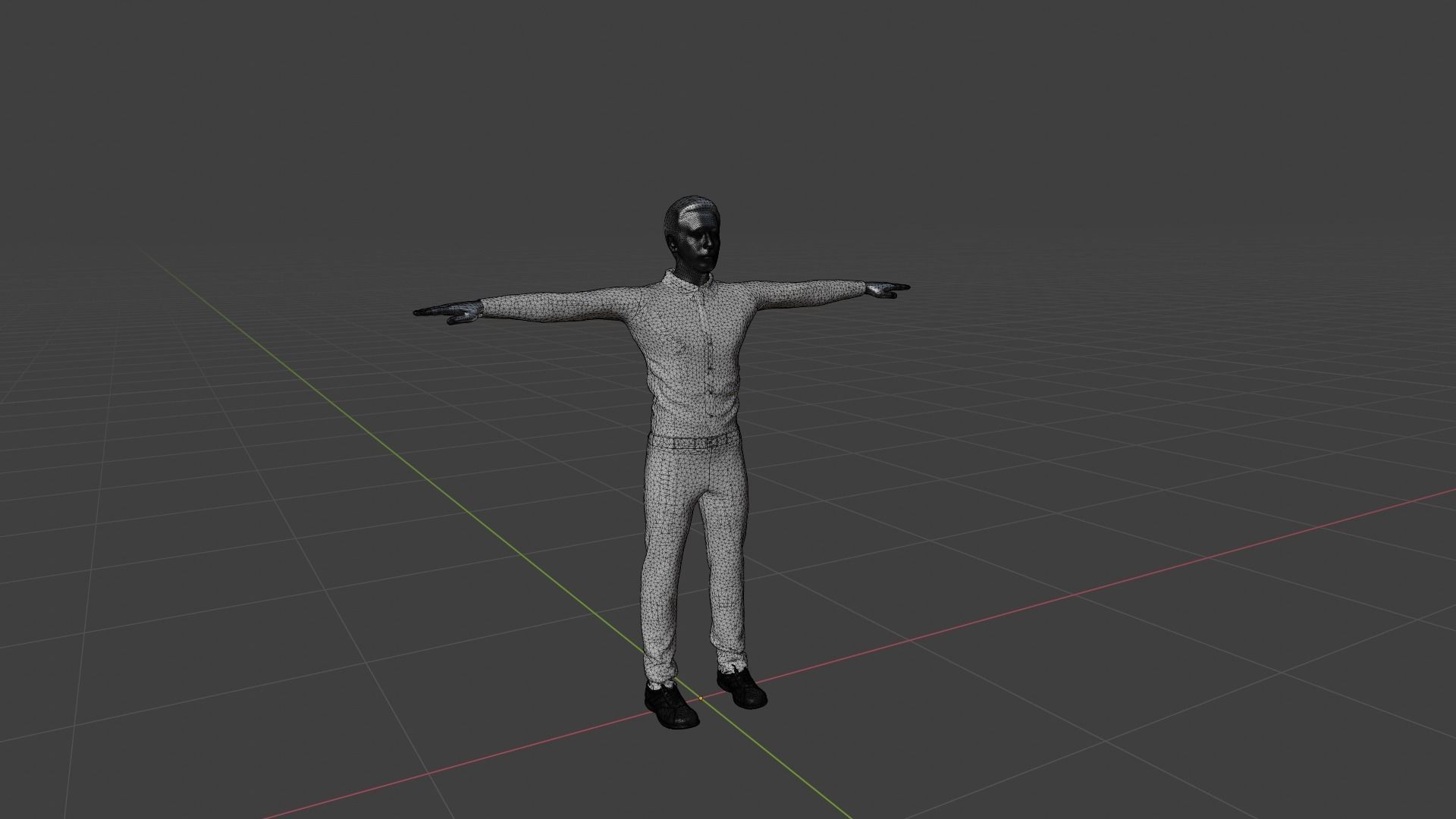 Character Male Low-poly 3D model_6