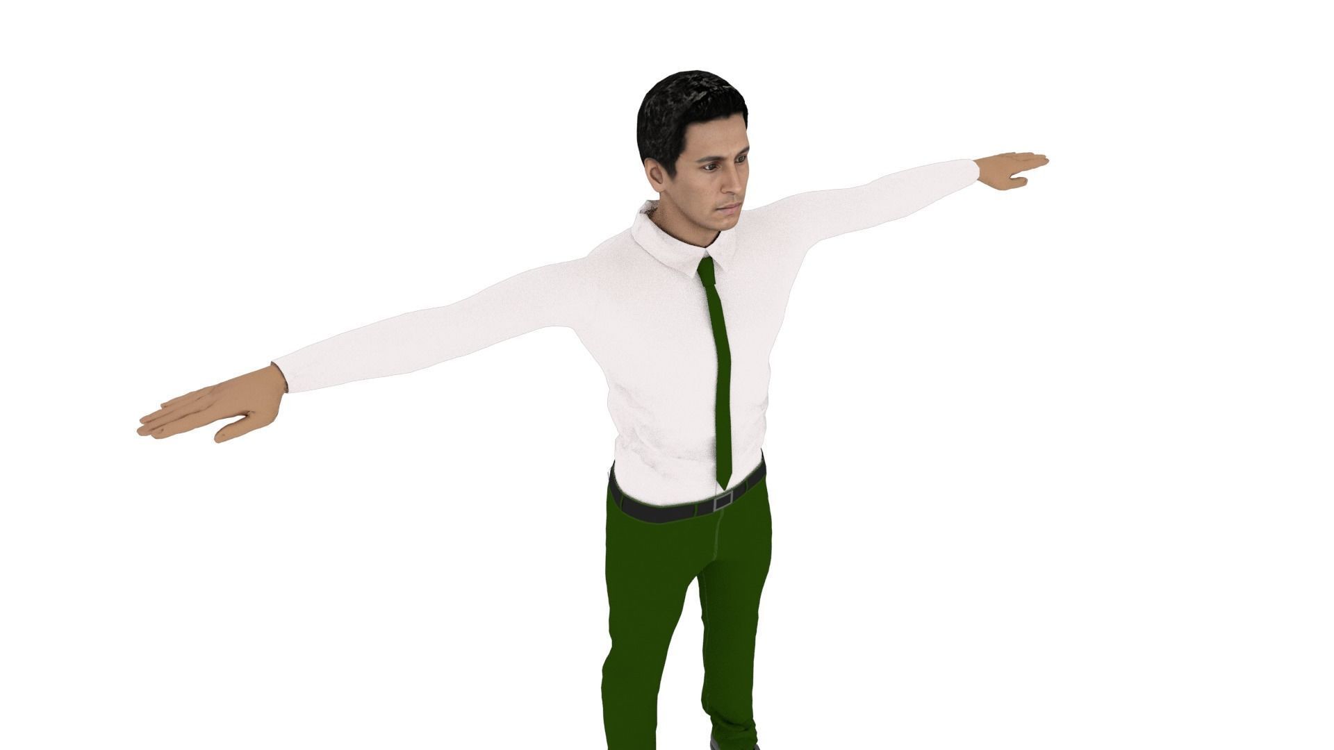 Character Male Low-poly 3D model_5
