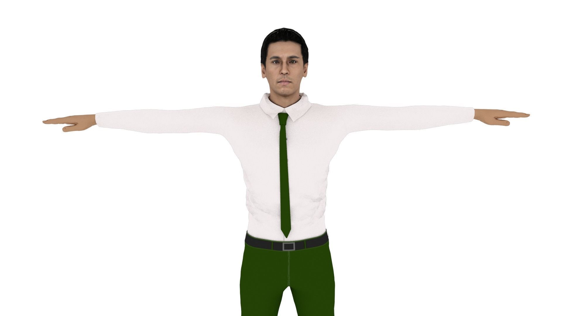 Character Male Low-poly 3D model_3