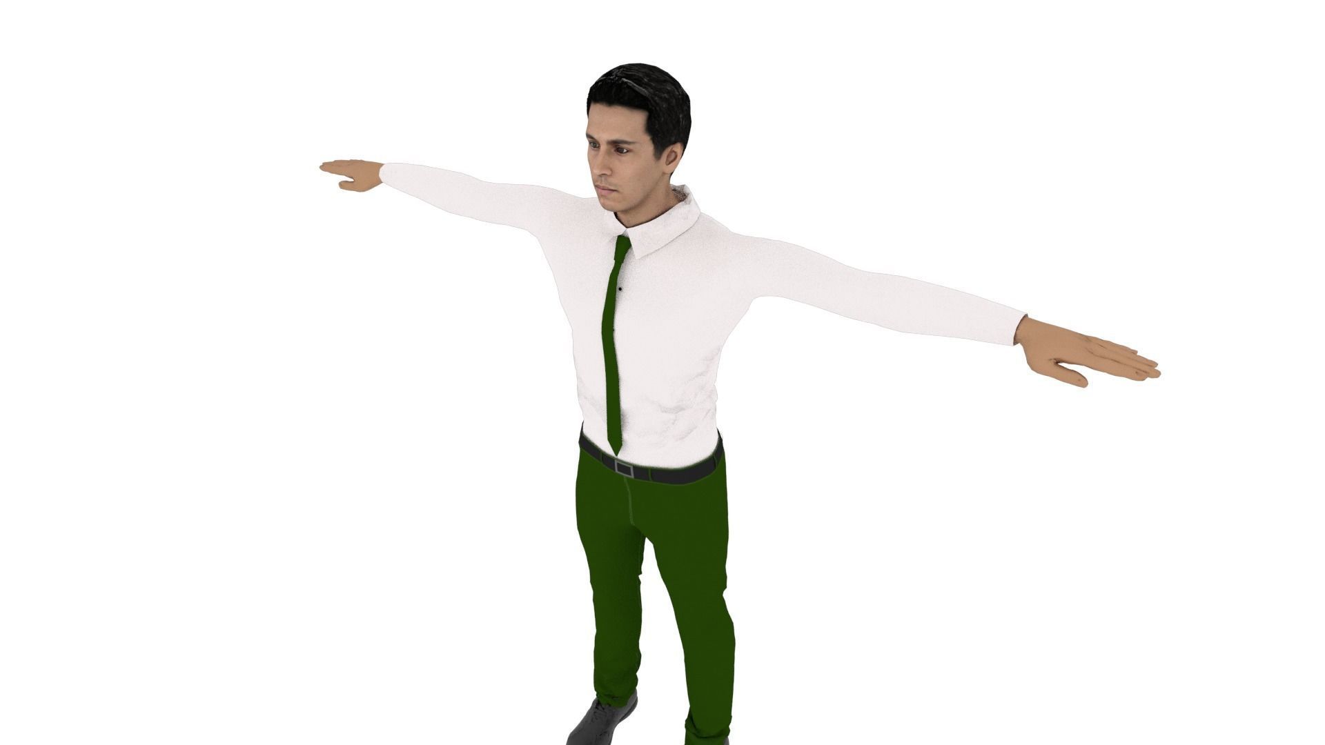 Character Male Low-poly 3D model_4