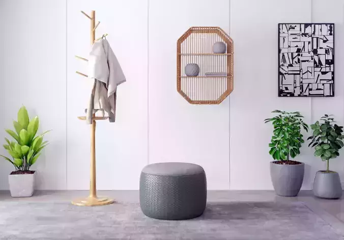 stool shoe circular changing Modern