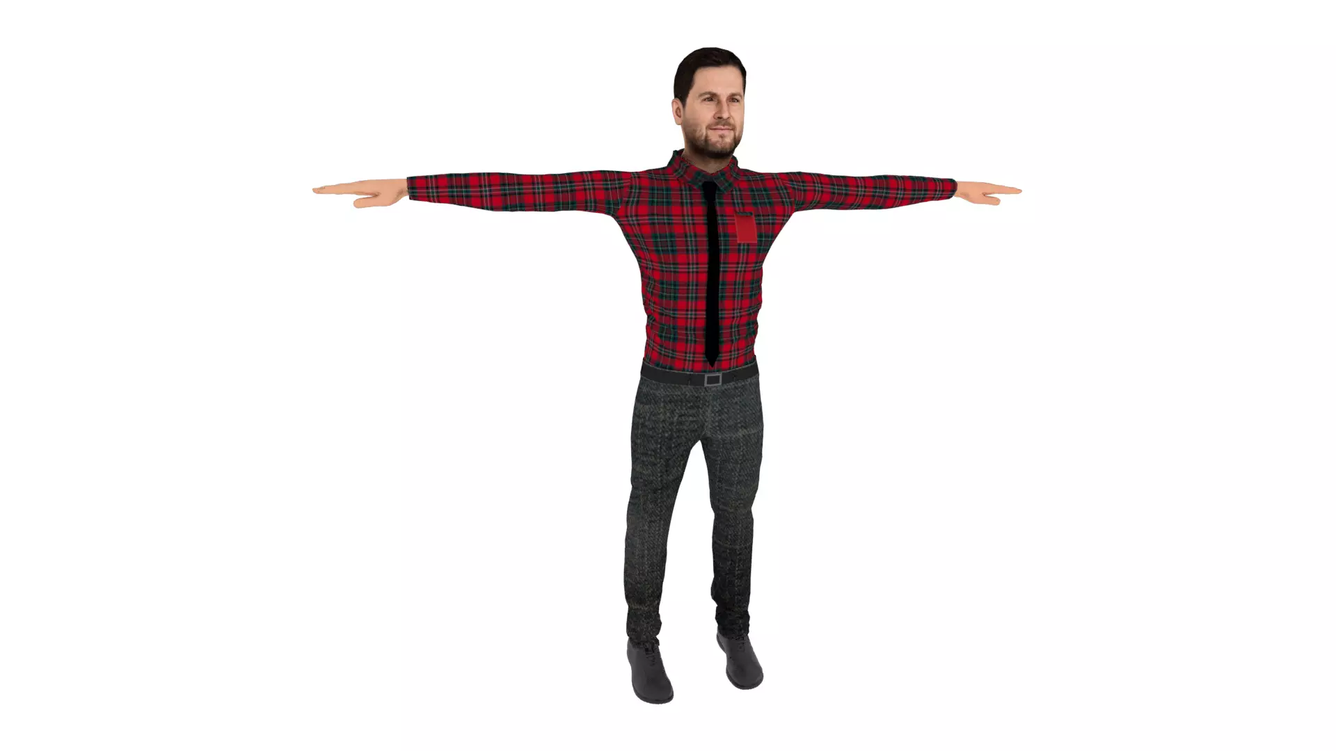  Character Male Low-poly 3D model_0