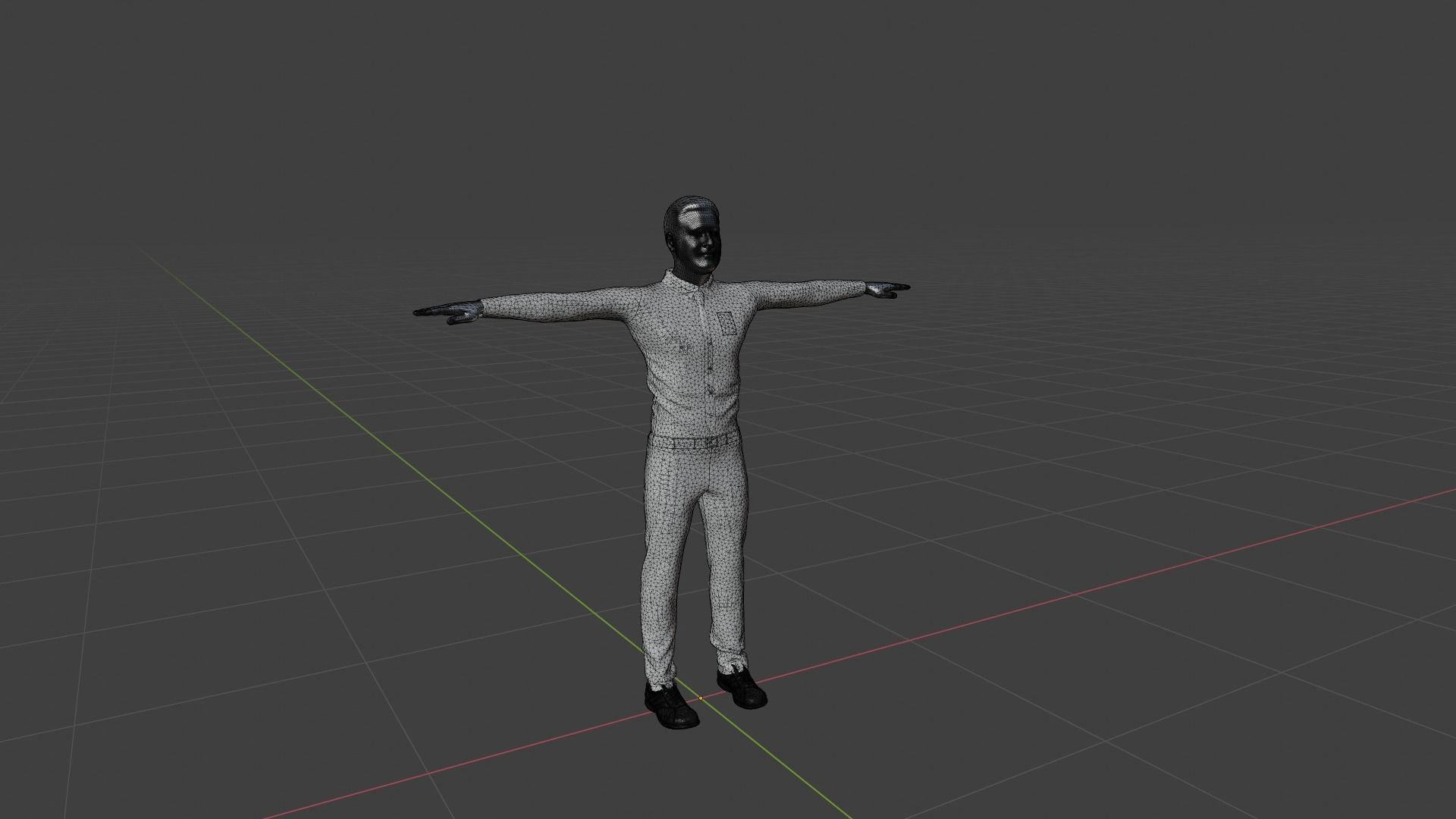  Character Male Low-poly 3D model_6