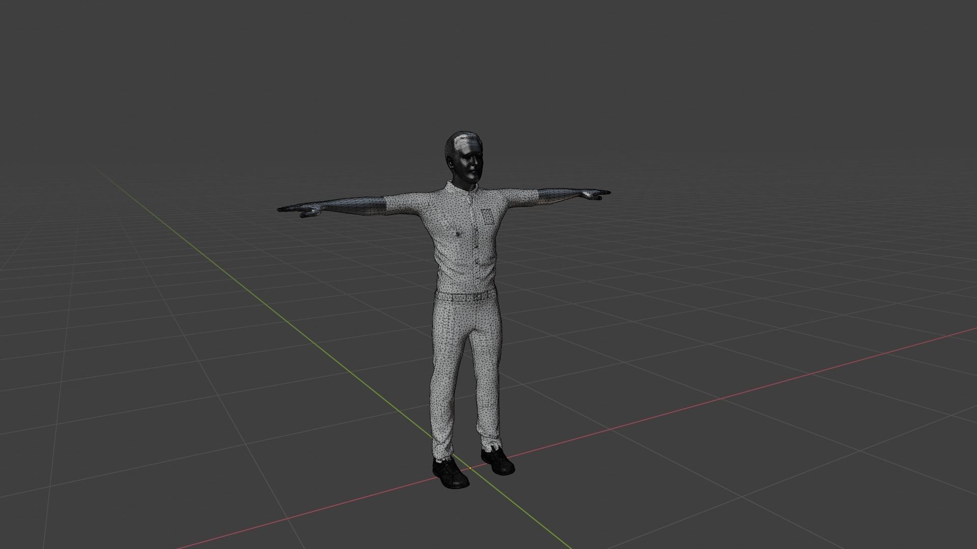 Character Male Low-poly 3D model_6