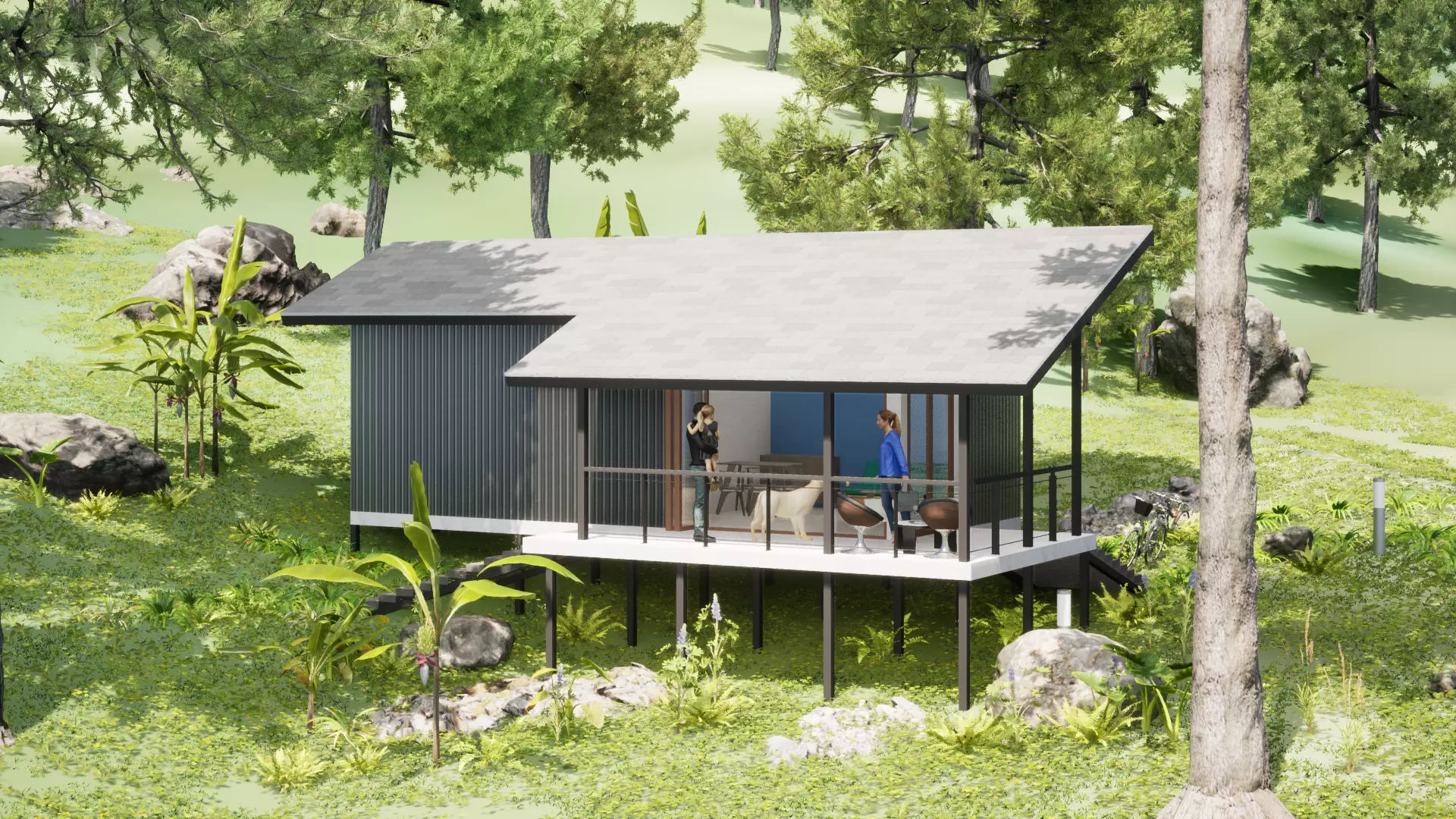 018Smallhouse1f36m2 Free 3D model