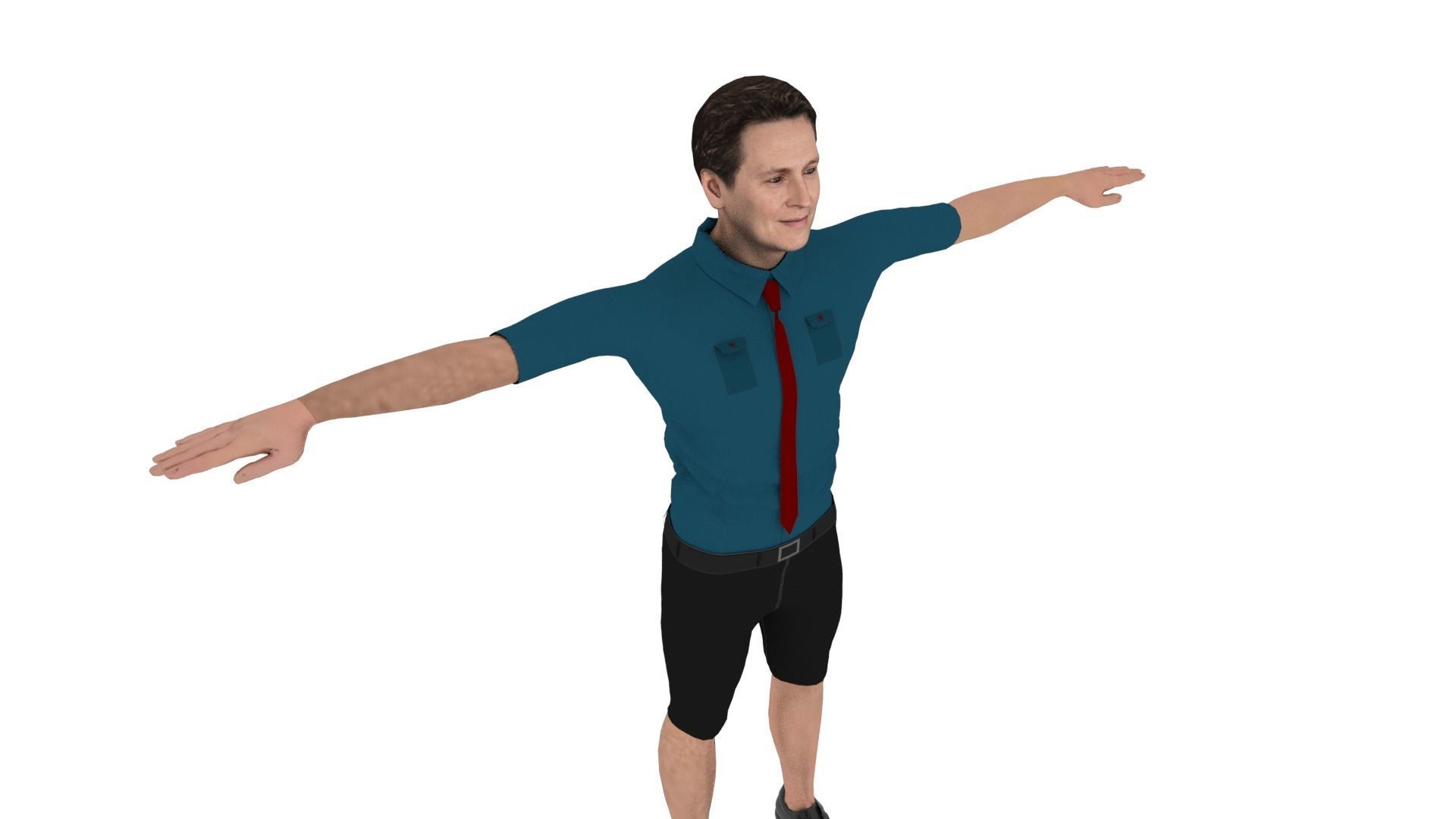 Character Male Low-poly 3D model_5