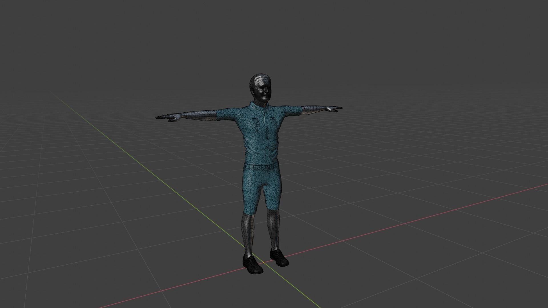 Character Male Low-poly 3D model_6