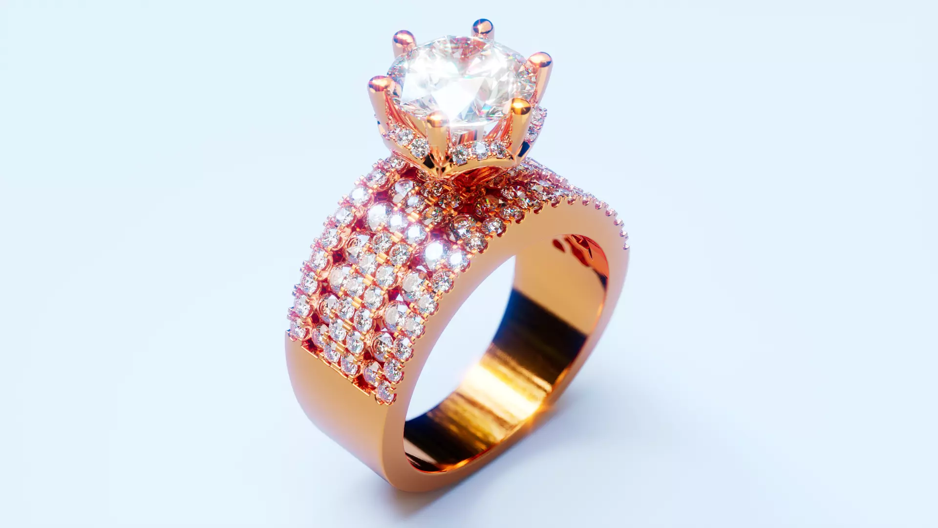 Engagement Ring 57 3D print model