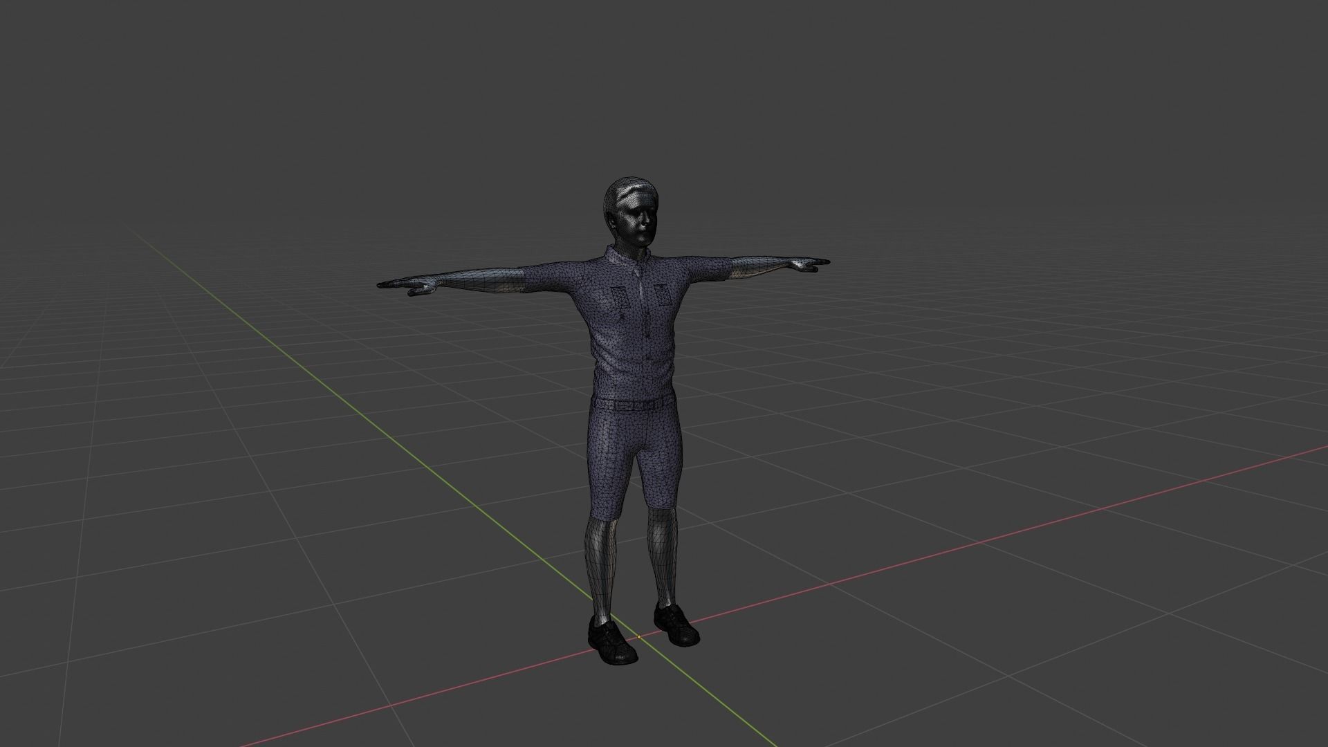 Character Male Low-poly 3D model_6