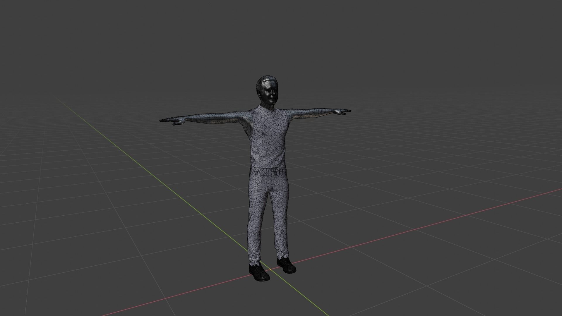 Character Male Low-poly 3D model_6