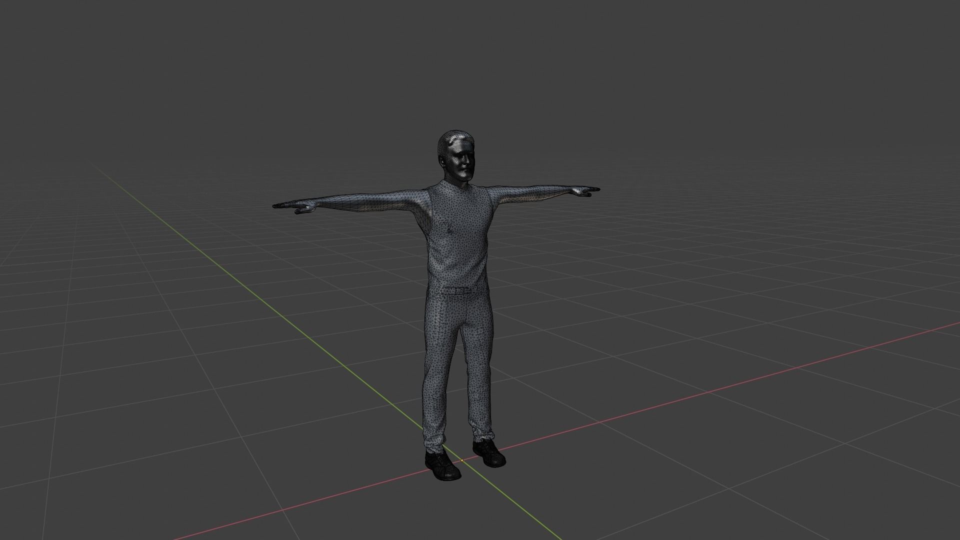 Character Man Low-poly 3D model_6