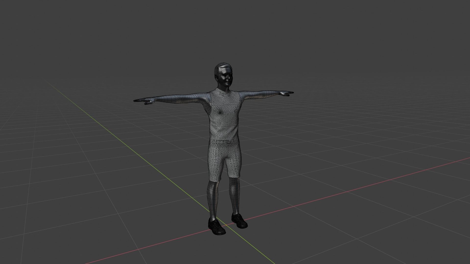 Character Man Low-poly 3D model_6