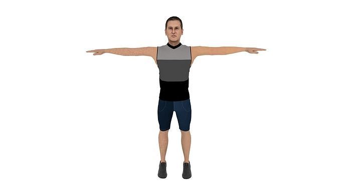 Character Man Low-poly 3D model
