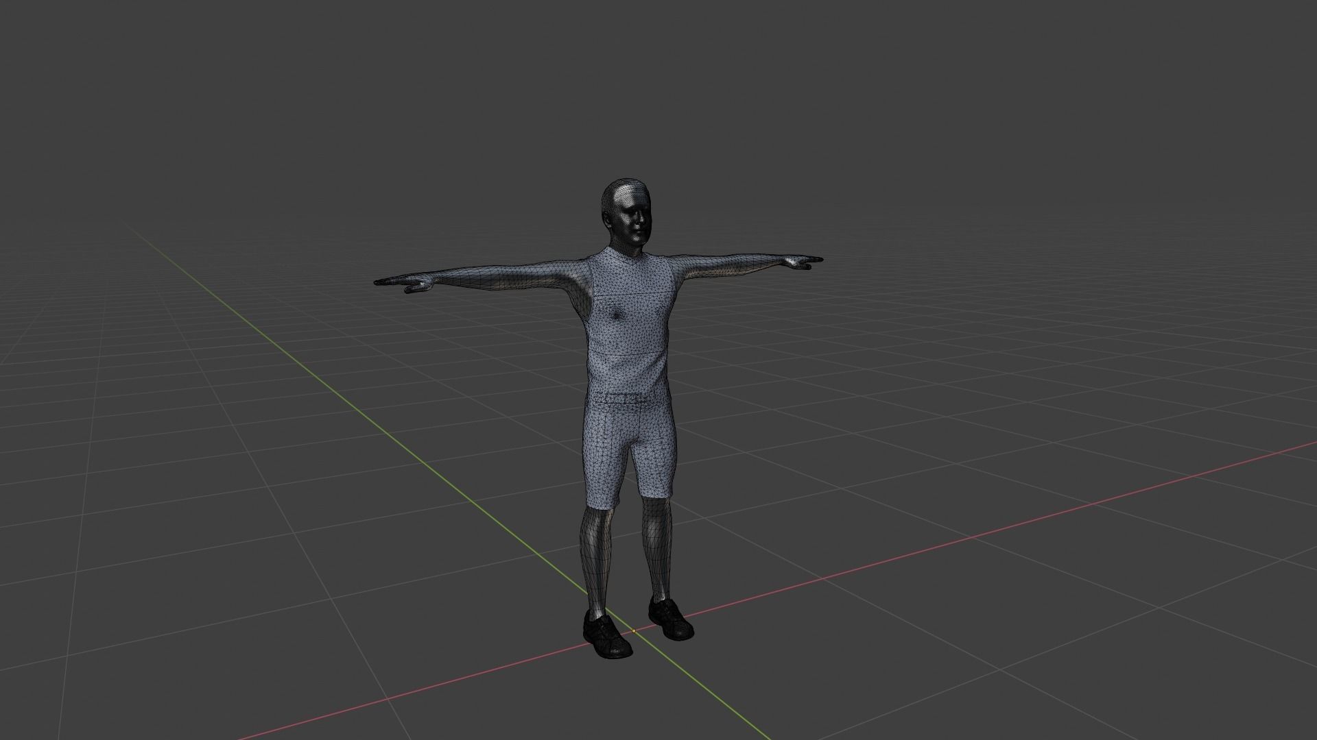 Character Man Low-poly 3D model_6
