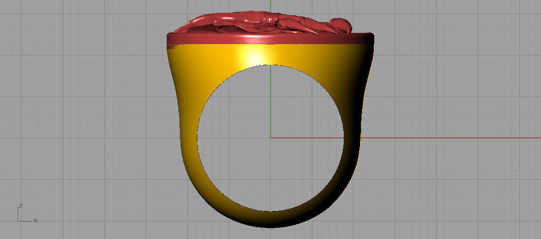 Dragon ring  3D print model_2