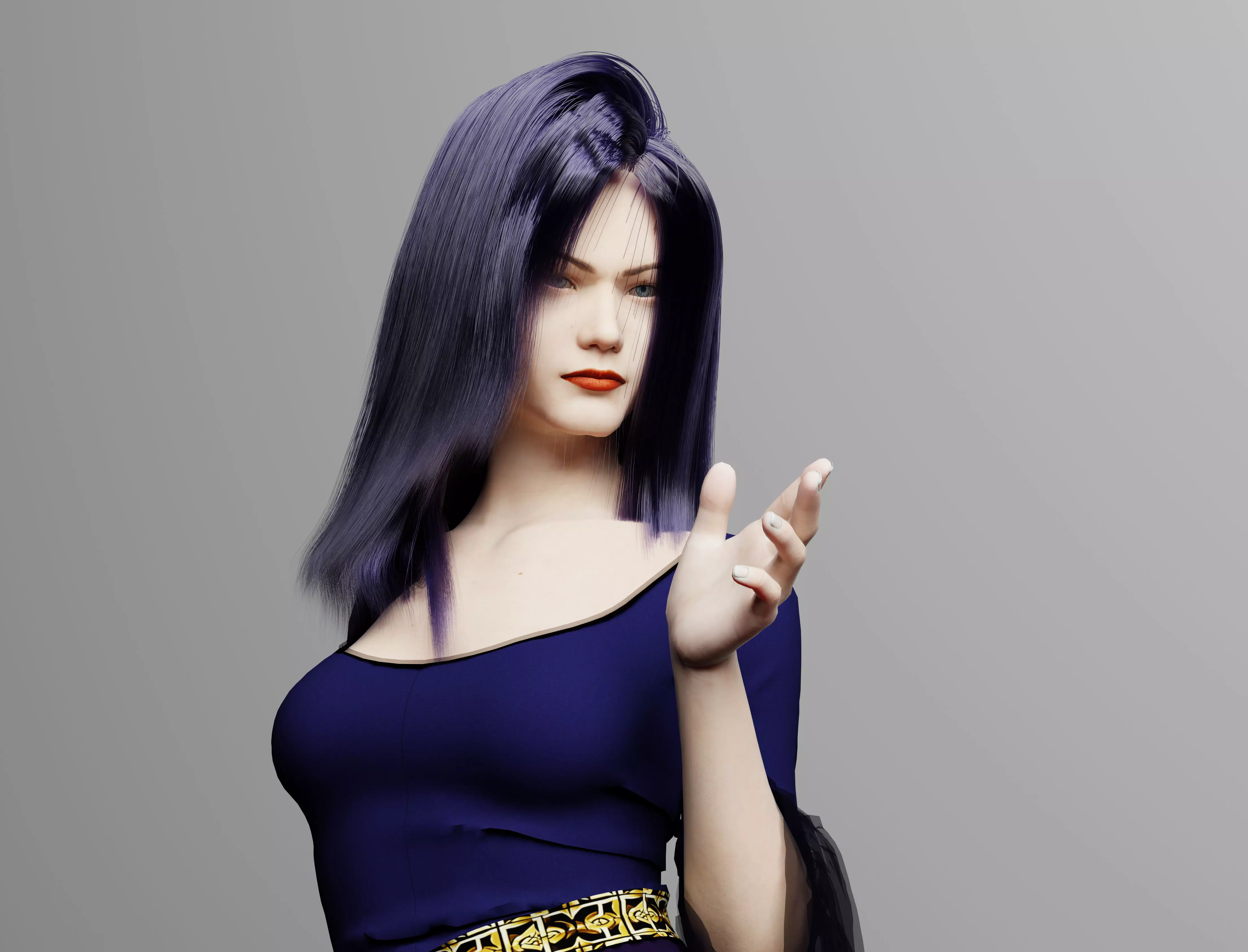 Emma - Female Rigged Character 3D model