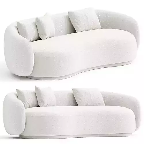 Santorini Boucle 3 Seater Sofa