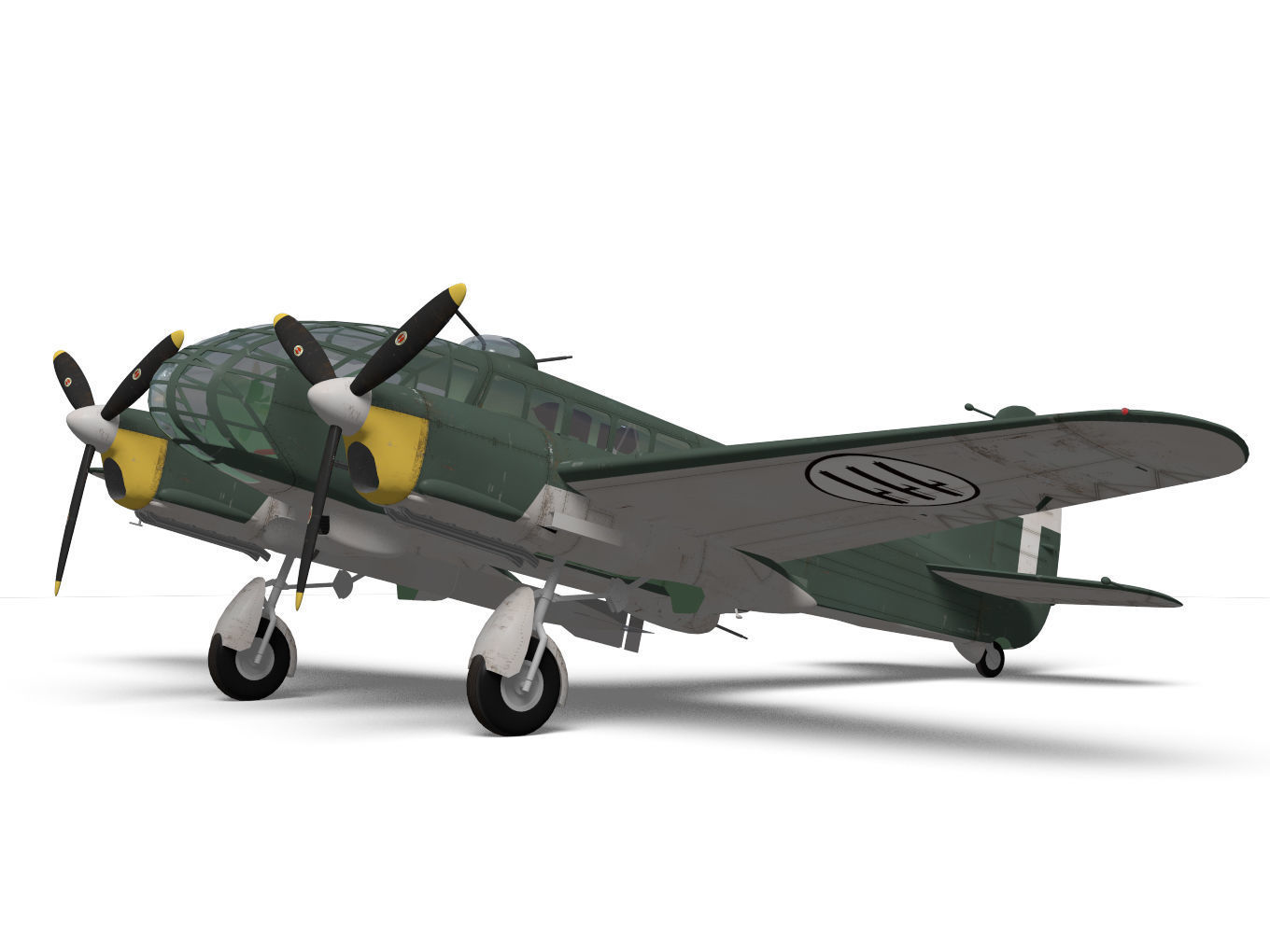 Caproni Ca313 RPB 3D model CGTrader