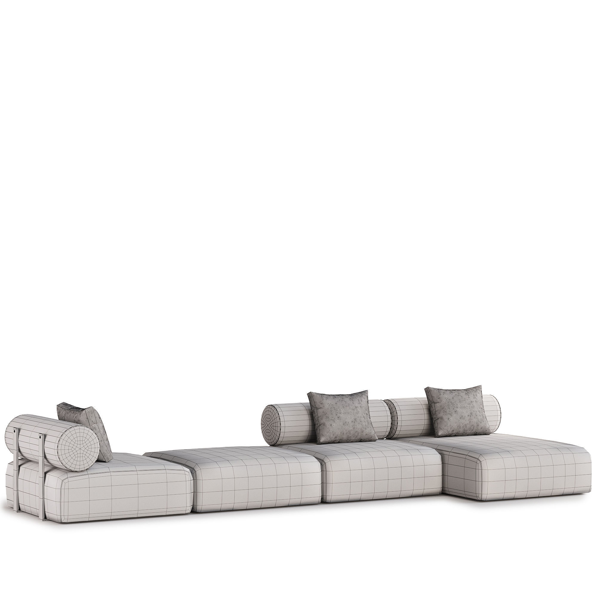 Contemporary Modular System 3D model_2