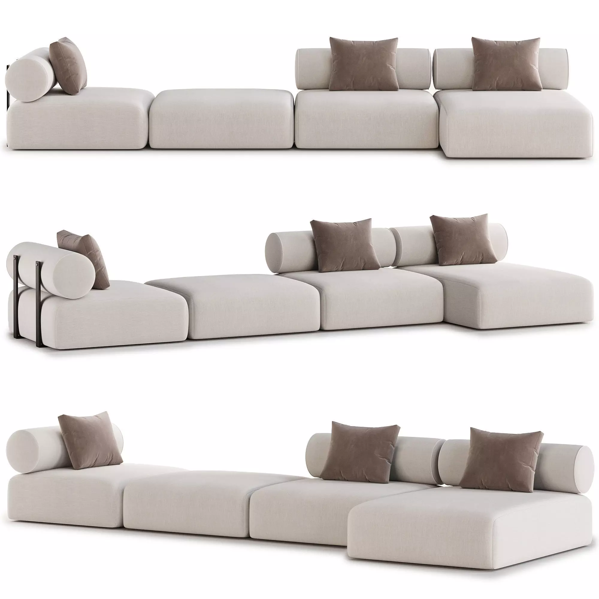 Contemporary Modular System 3D model_0