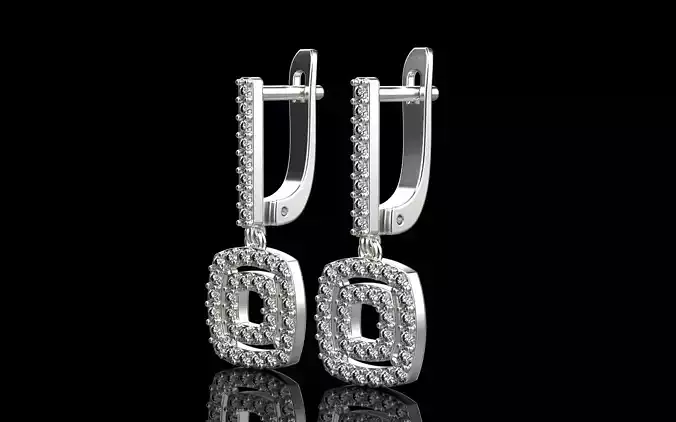 Cushon form earring model 495