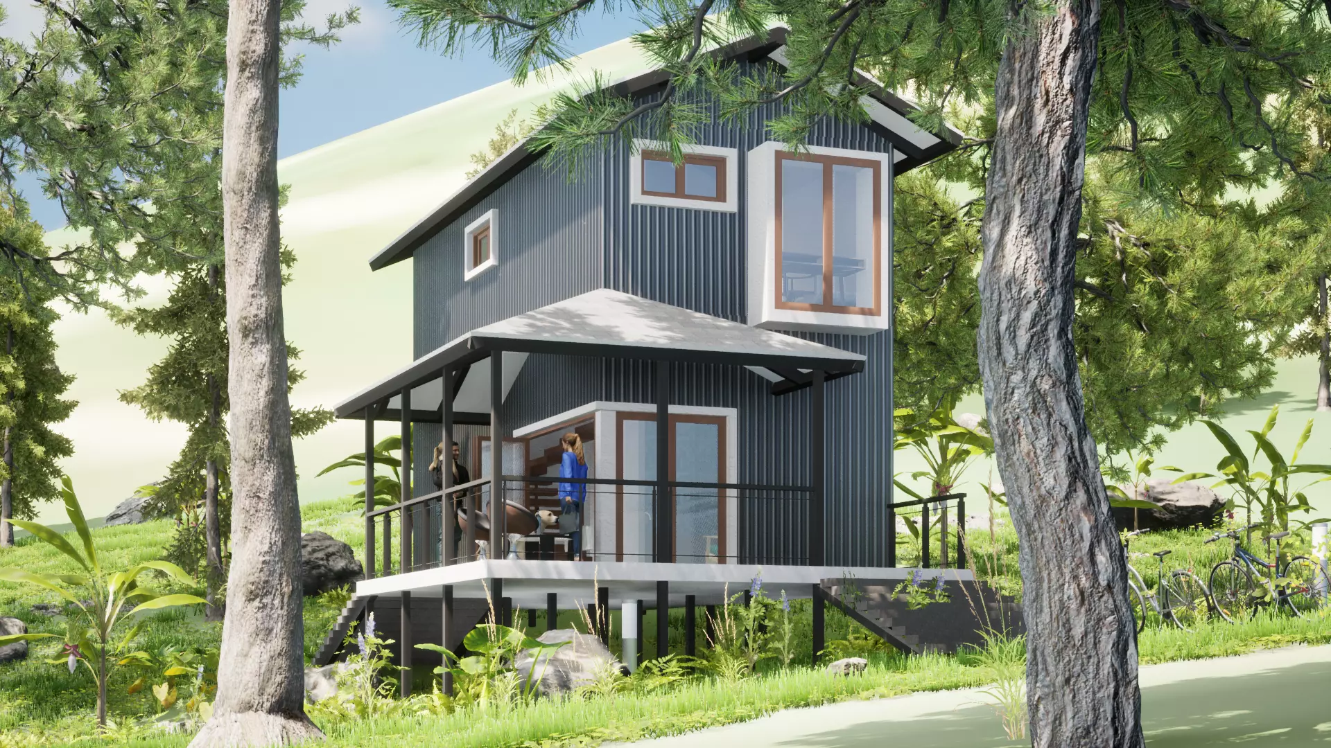 020Smallhouse2f36m2 Free 3D model