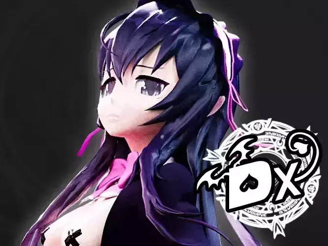Highschool DxD - Ophis MMD Model DELUXE Low-poly 3D model
