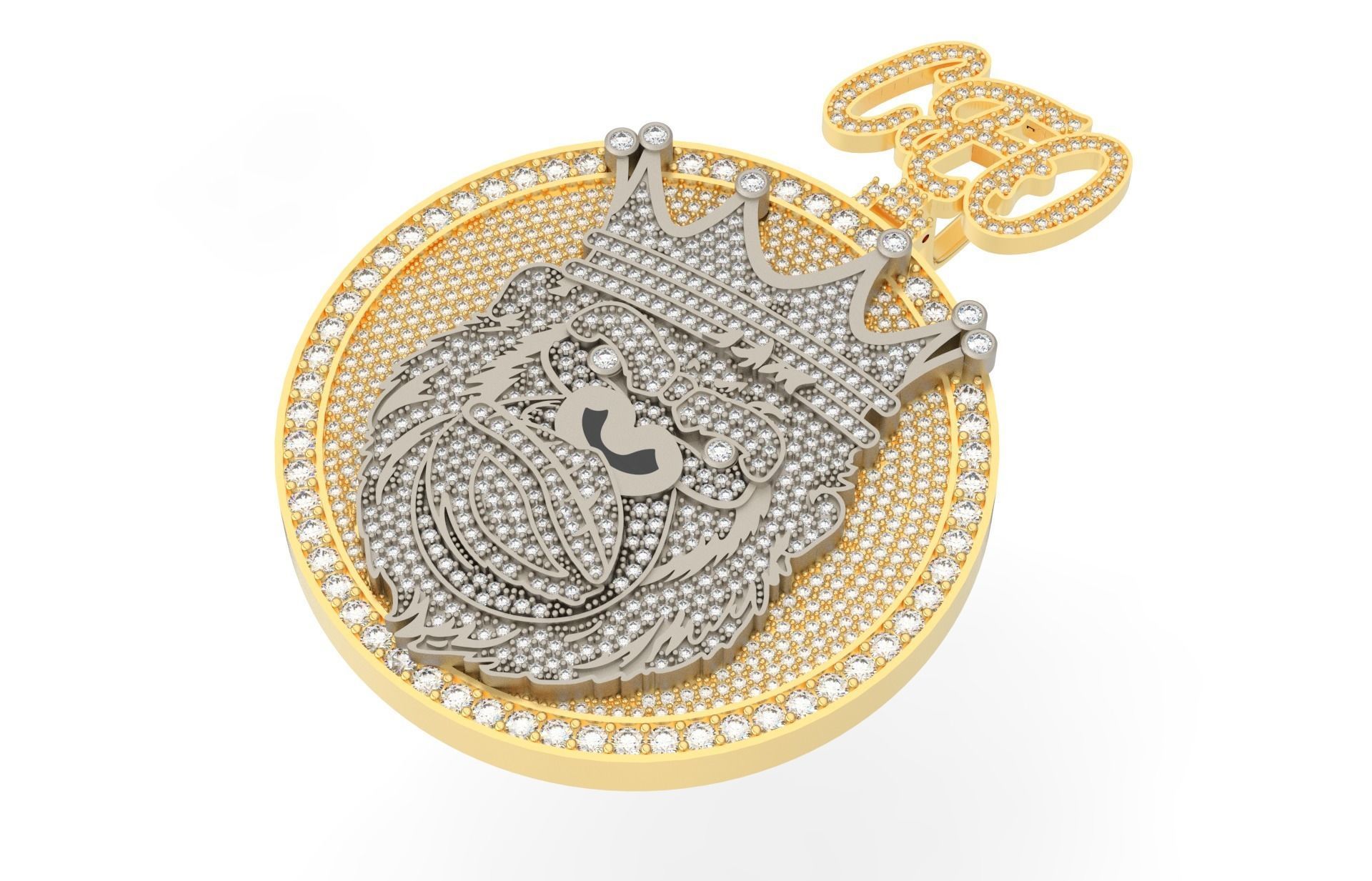 Monkey Custom pendant 3D print model_2