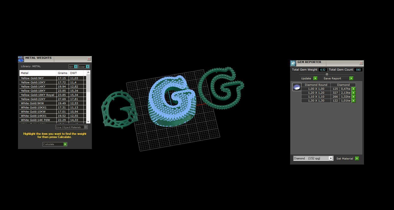 G full way round Ring 3D print model_5