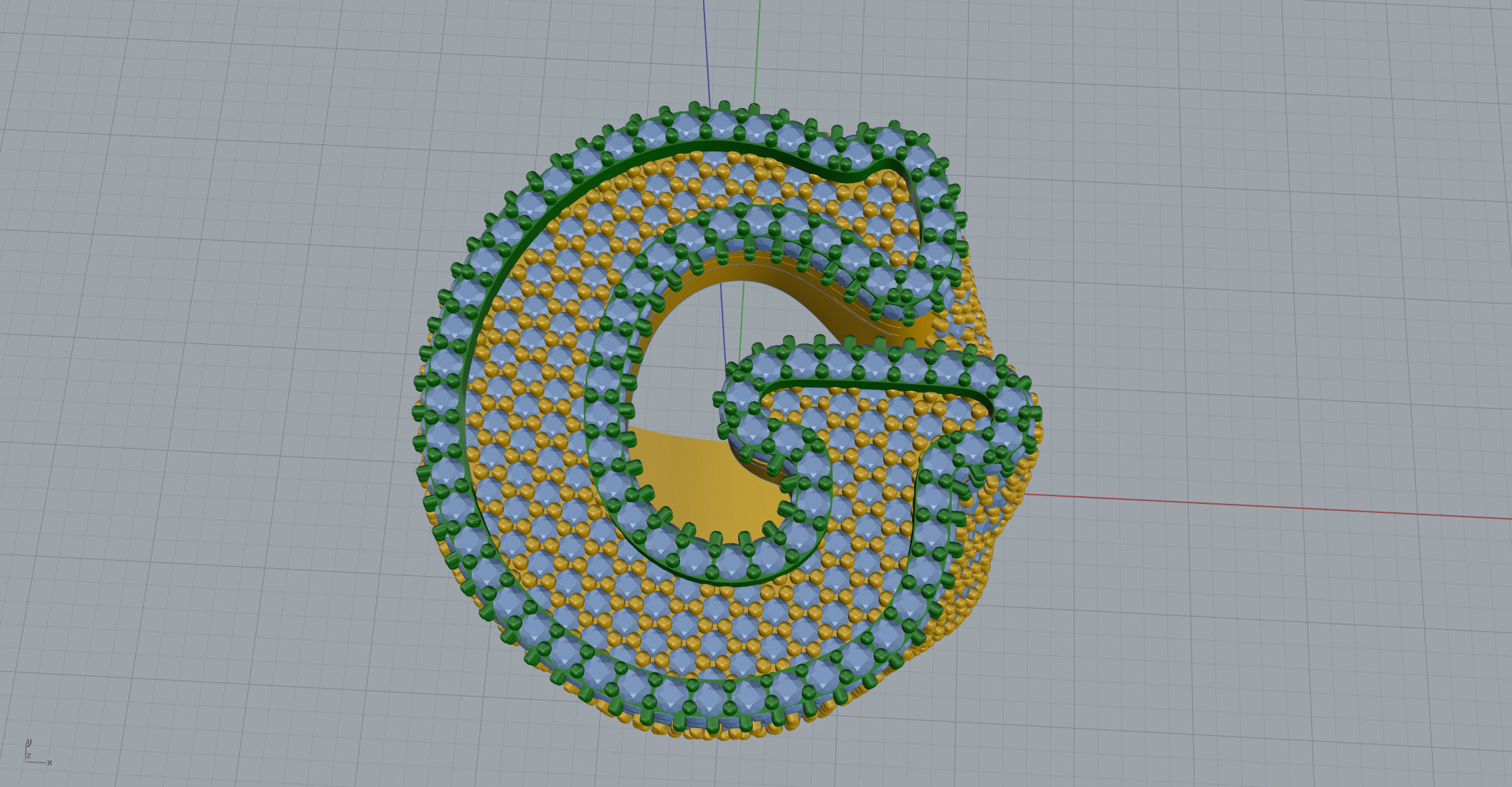 G full way round Ring 3D print model_11